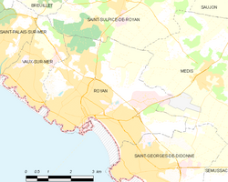 Map commune FR insee code 17306